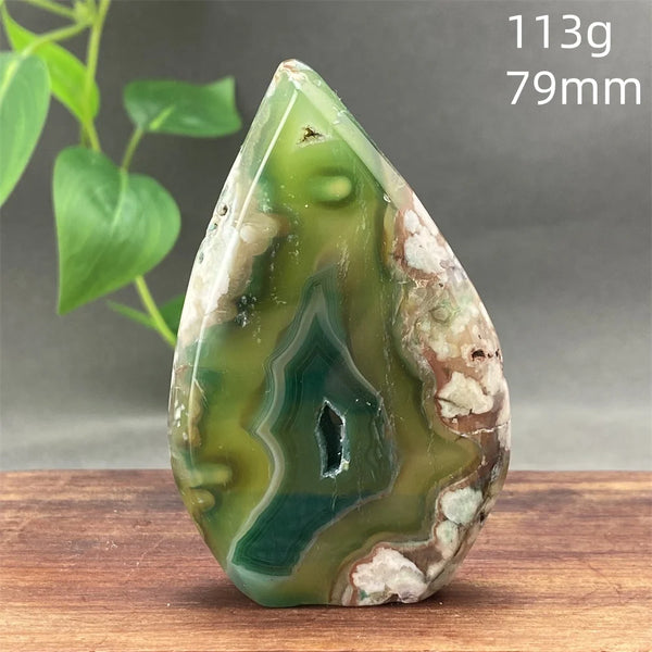 Green Cherry Blossom Agate-ToShay.org