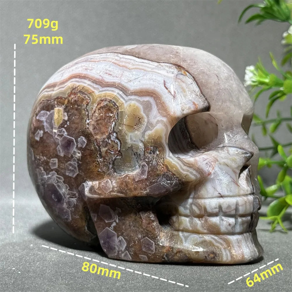 Purple Dream Amethyst Skull-ToShay.org