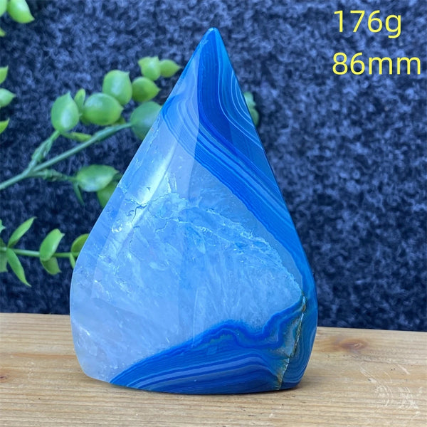 Blue Lace Agate Torch-ToShay.org