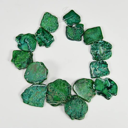 Green Sea Sediment Jasper Beads-ToShay.org