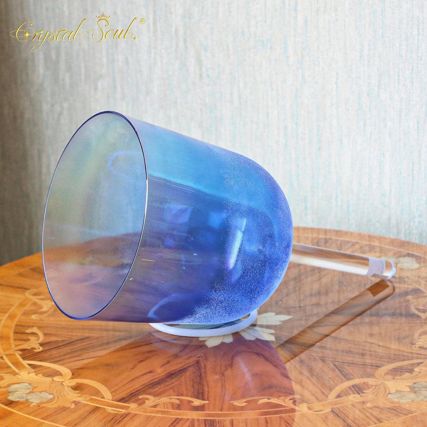Blue Crystal Handle Singing Bowl-ToShay.org