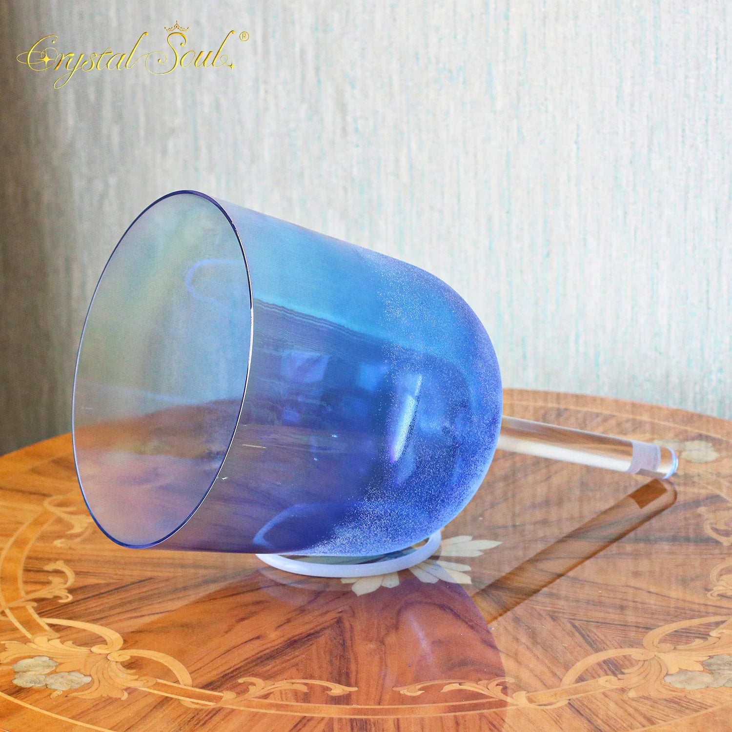 Blue Crystal Handle Singing Bowl-ToShay.org
