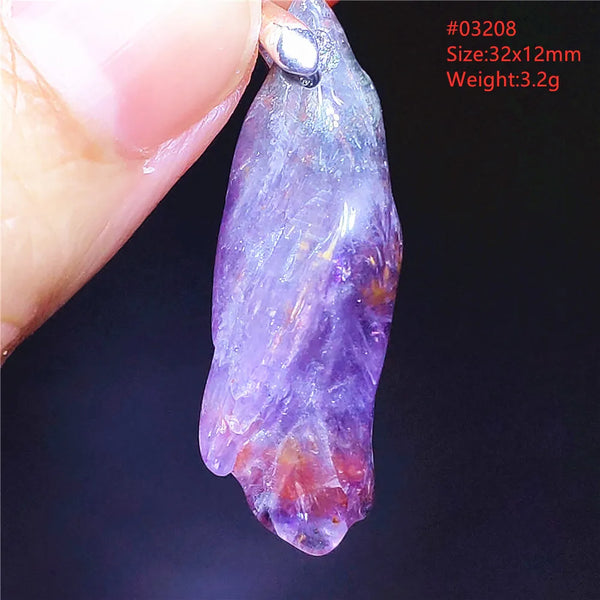 Purple Cacoxenite Auralite Pendant-ToShay.org