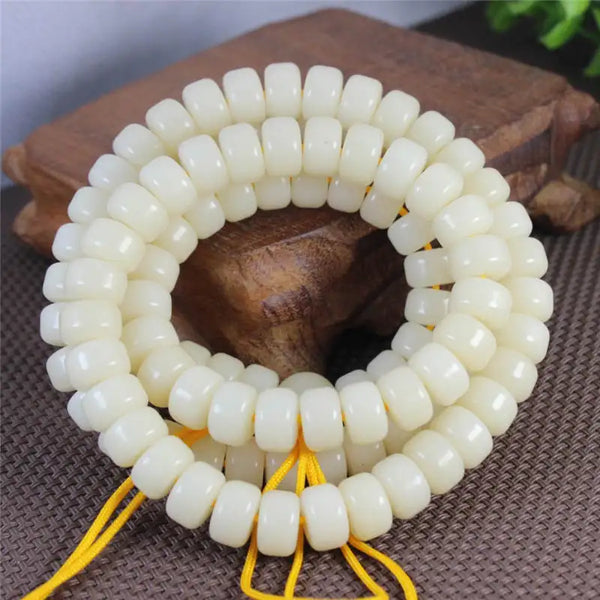 White Bodhi Beads-ToShay.org