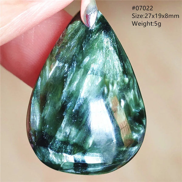 Green Seraphinite Pendant-ToShay.org
