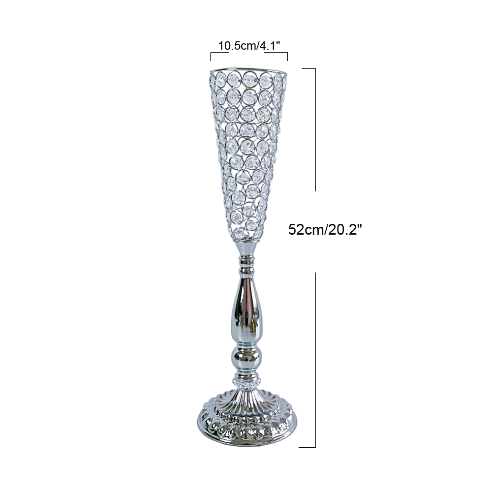 Crystal Bead Flower Vase-ToShay.org