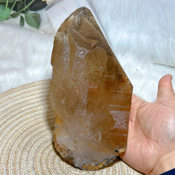 Smokey Rutilated Quartz Tower-ToShay.org