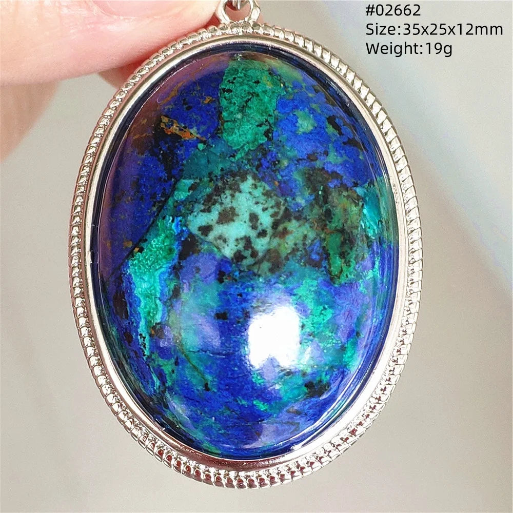 Blue Azurite Pendant-ToShay.org
