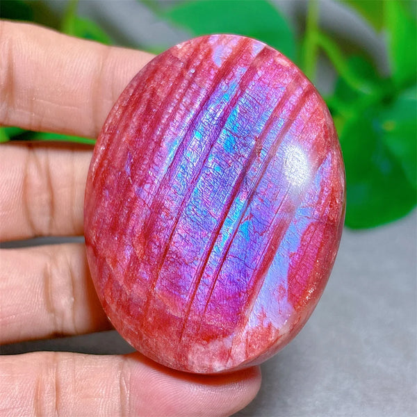 Red Moonstone Palm Stone-ToShay.org