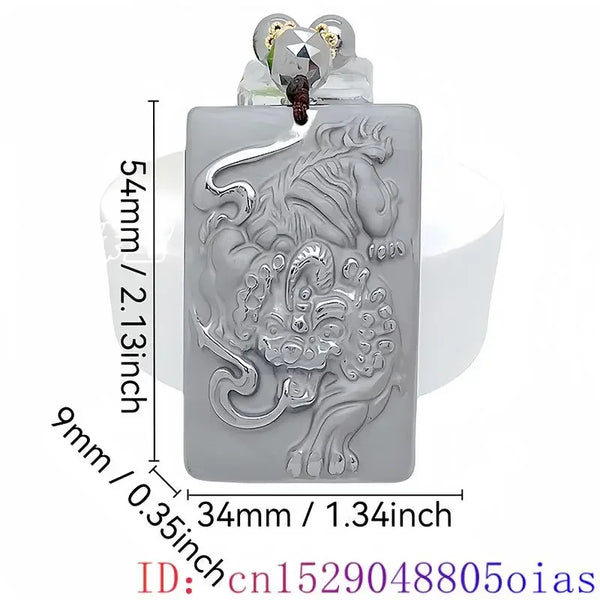 Silver Terahertz Tiger Pendant-ToShay.org