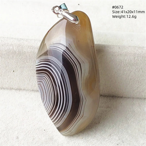 Grey Lace Agate Pendant-ToShay.org