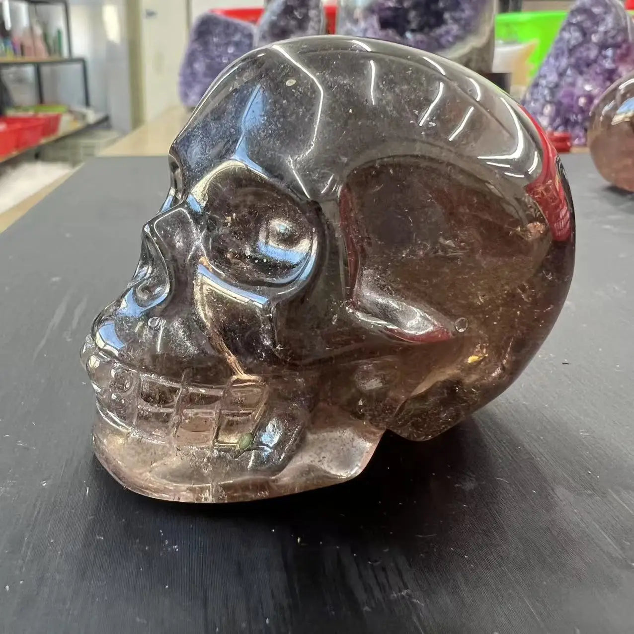 Smoky Quartz Crystal Skull-ToShay.org