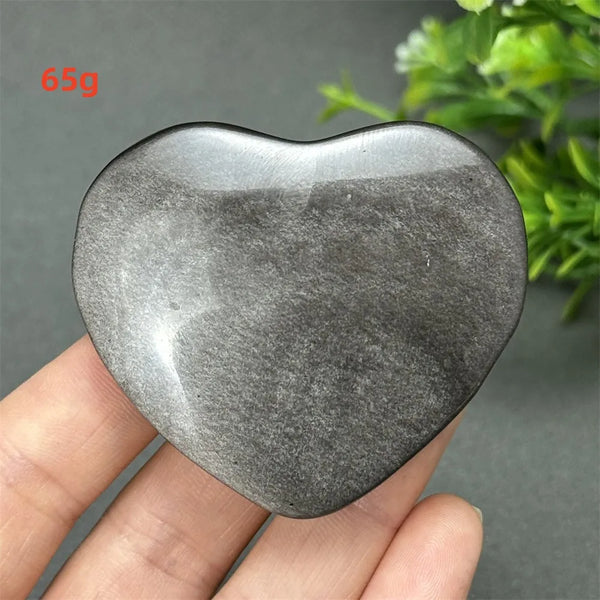 Silver Obsidian Quartz Heart-ToShay.org