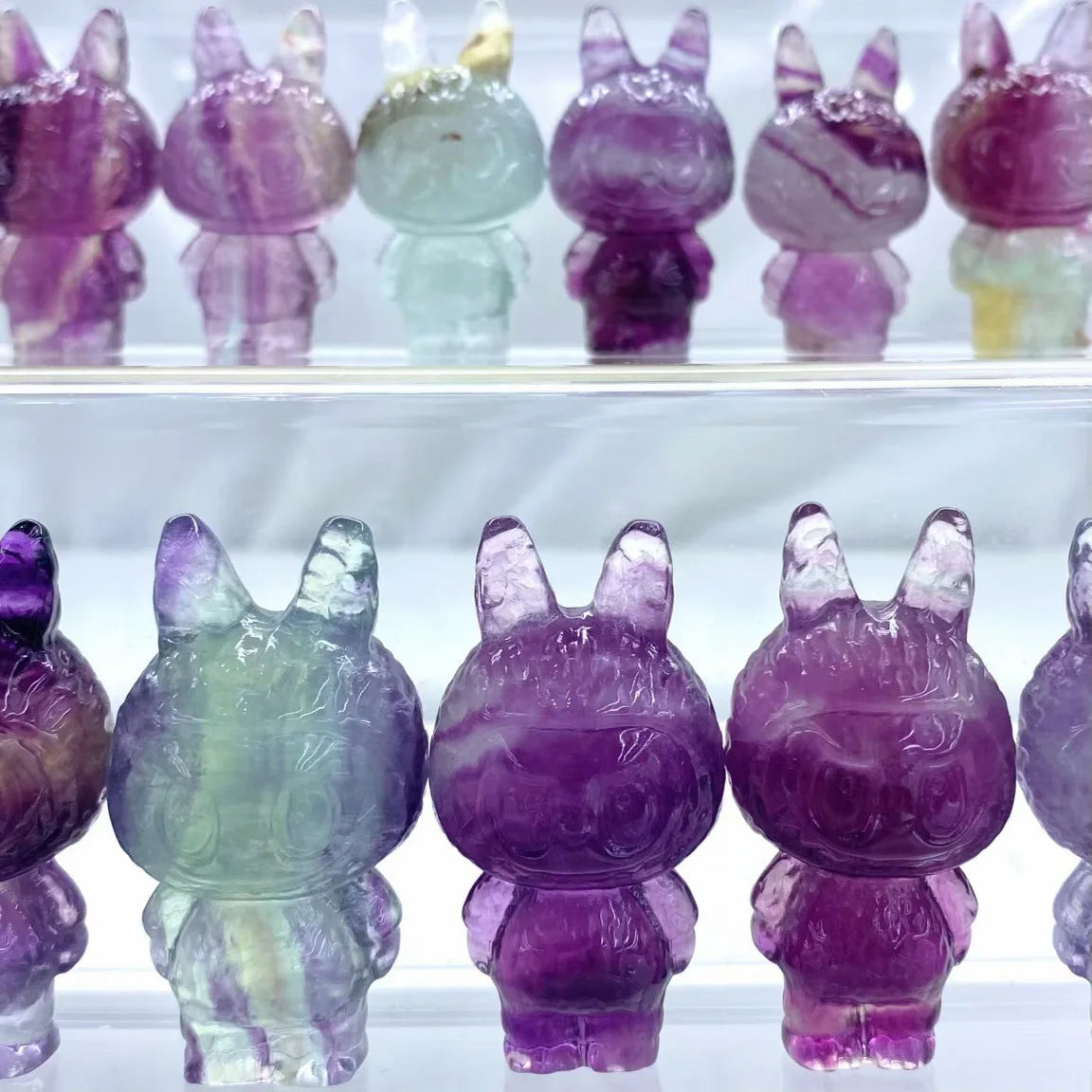 Rainbow Fluorite Figurines-ToShay.org