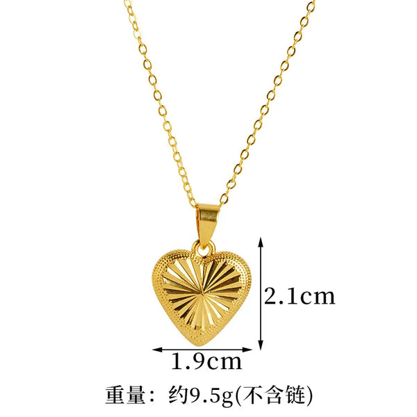 Gold Heart Pendant-ToShay.org