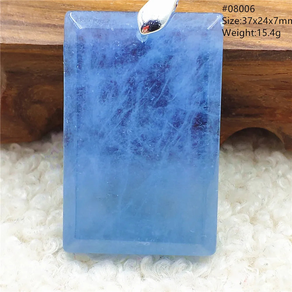 Blue Aquamarine Quartz Pendant-ToShay.org