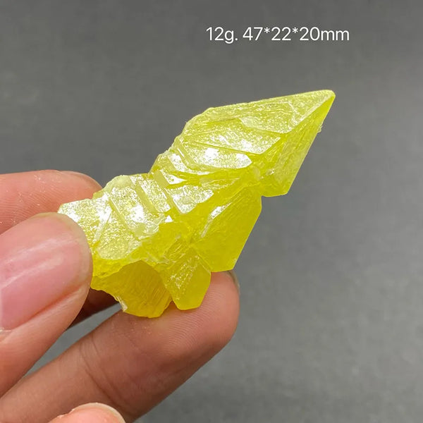 Yellow Sulfur Mineral Crystal-ToShay.org