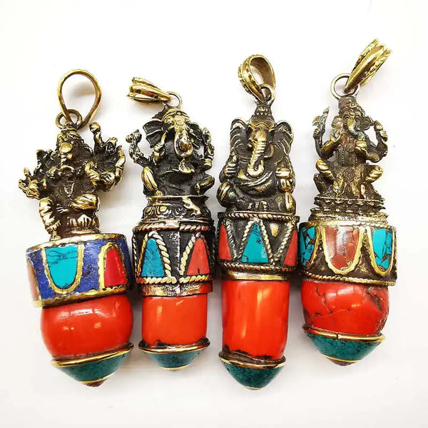 Brass Buddha Pendants-ToShay.org