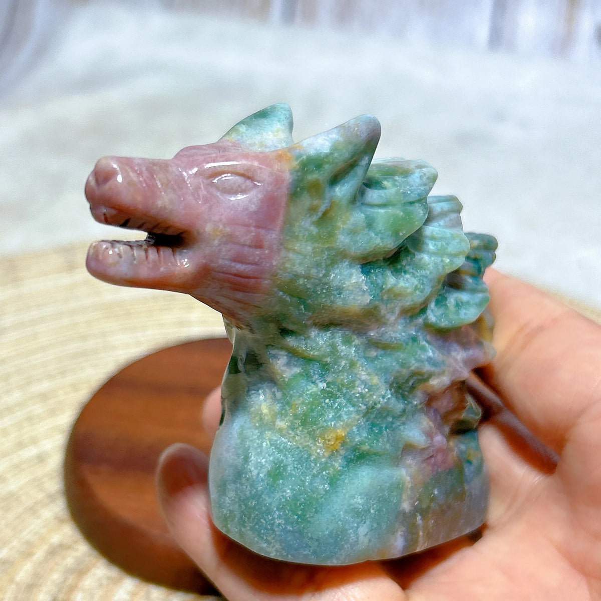 Ocean Jasper Wolf Head-ToShay.org
