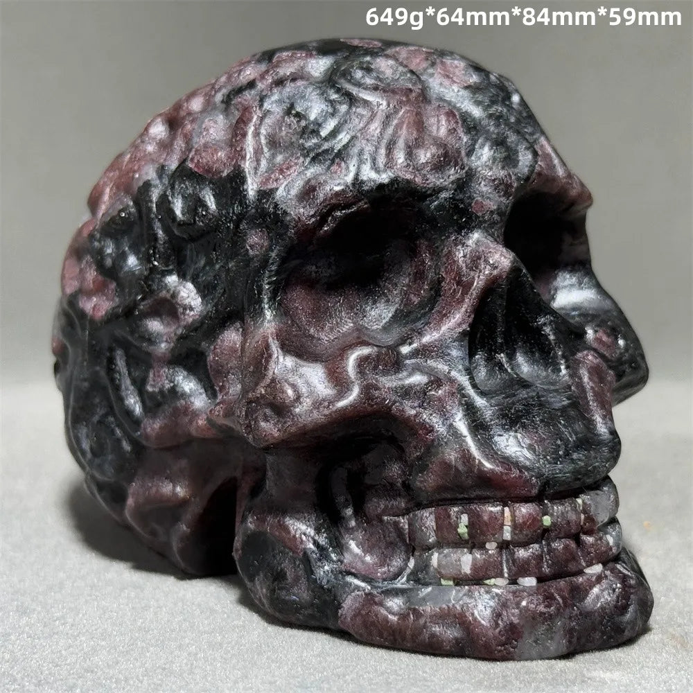 Red Garnet Symbiotic Skull-ToShay.org