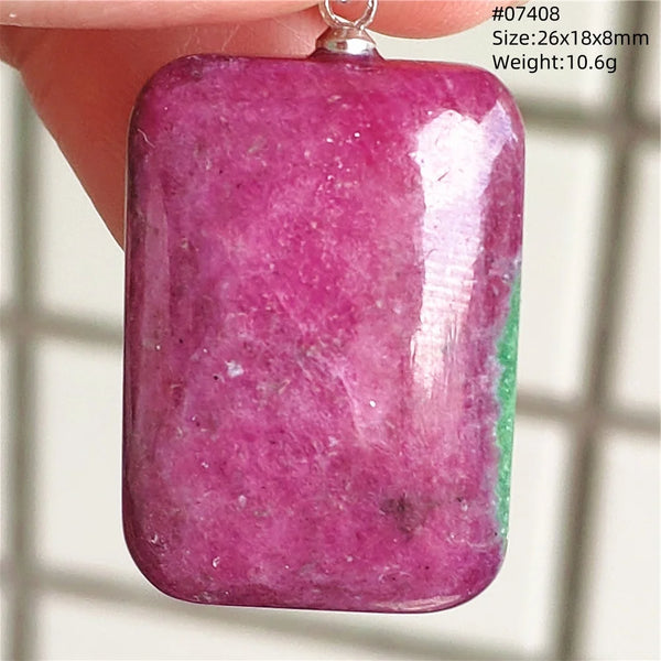 Red Ruby Zoisite Pendant-ToShay.org