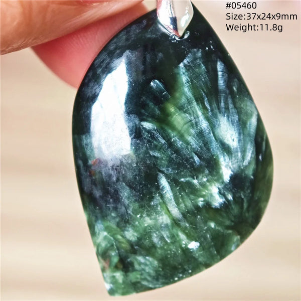 Green Seraphinite Pendant-ToShay.org