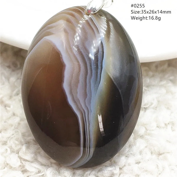 Grey Lace Agate Pendant-ToShay.org