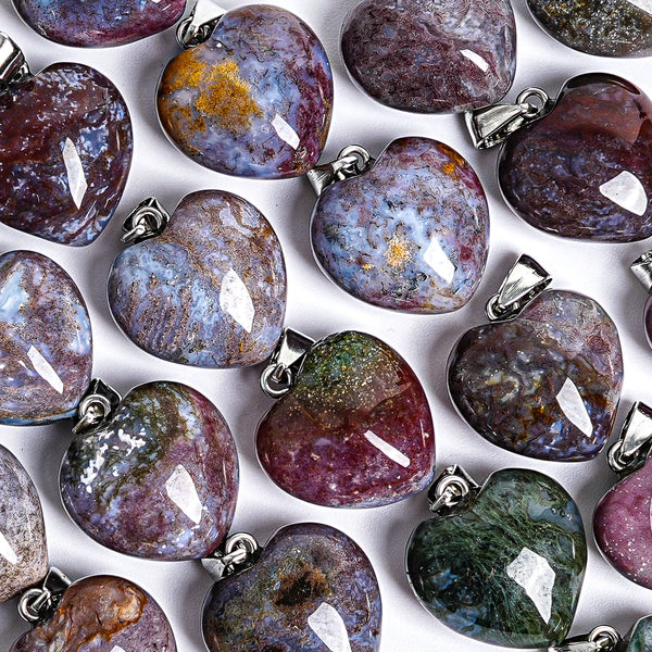 Green Moss Agate Hearts-ToShay.org