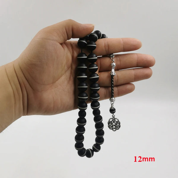 Black Agate Prayer Beads-ToShay.org
