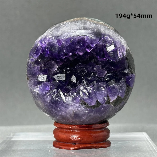 Purple Amethyst Cluster Ball-ToShay.org