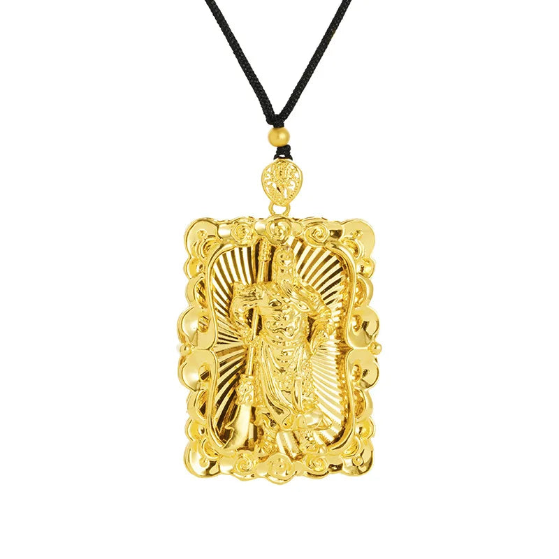 Gold Guan Yu Pendant-ToShay.org