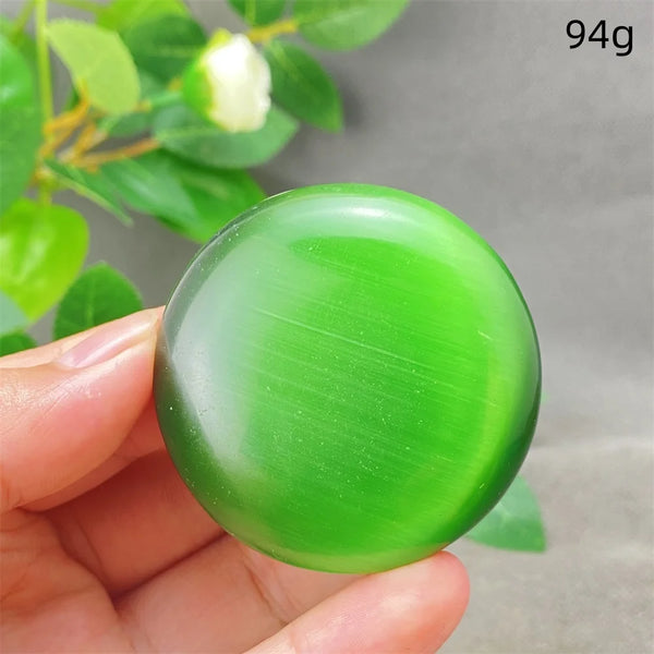 Green Cats Eye Pendant-ToShay.org