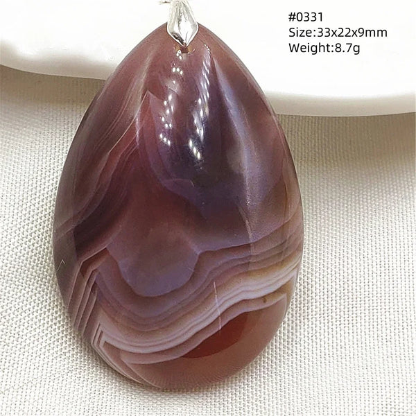 Grey Brown Agate Pendant-ToShay.org