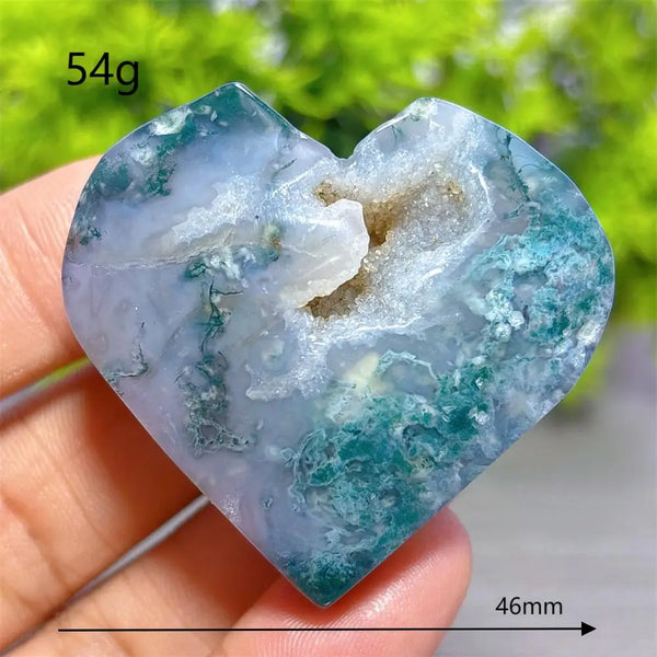 Green Moss Agate Heart-ToShay.org