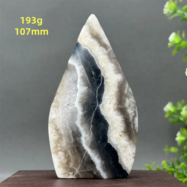 White Fluorite Agate Flame-ToShay.org