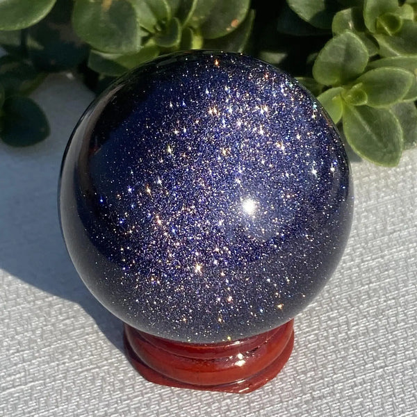 Gold Flash Obsidian Ball-ToShay.org