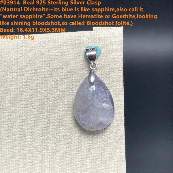 Red Blue Cordierite Pendants-ToShay.org