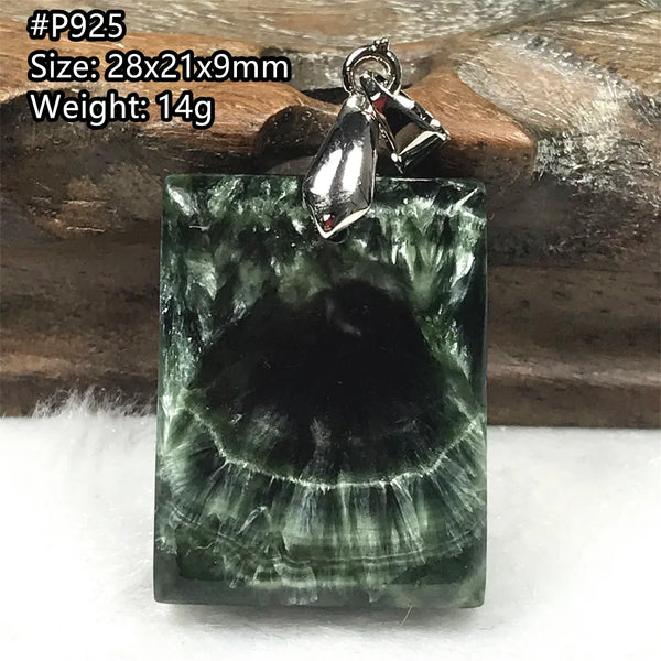 Green Seraphinite Pendant-ToShay.org