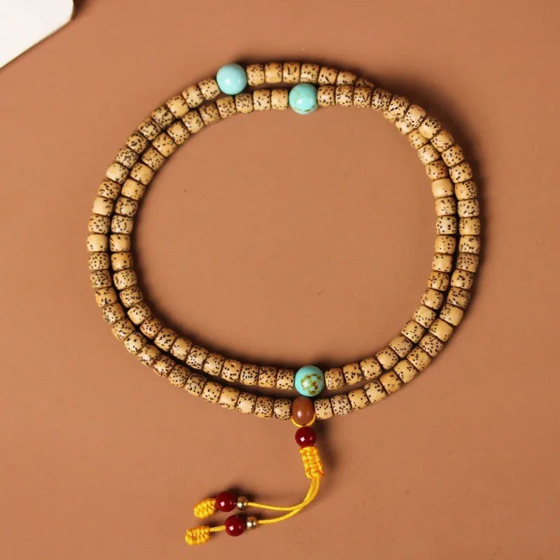 Wood Star Moon Bodhi Mala-ToShay.org
