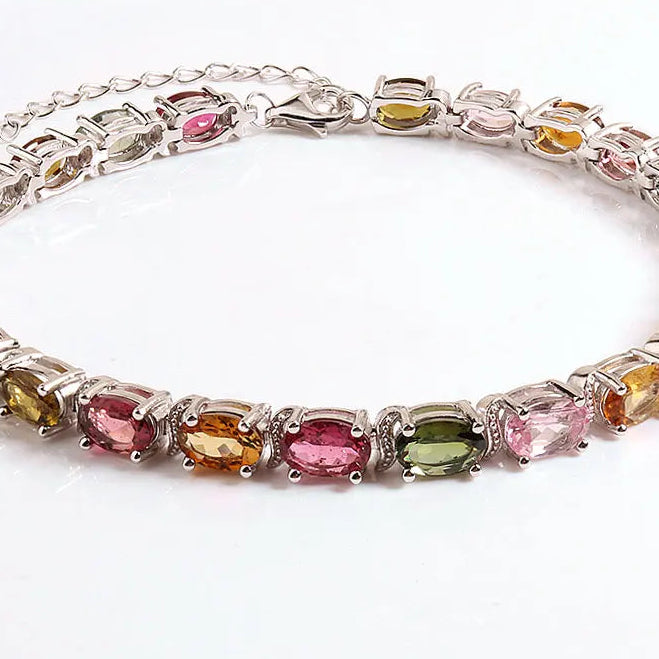 Mixed Tourmaline Bracelet-ToShay.org