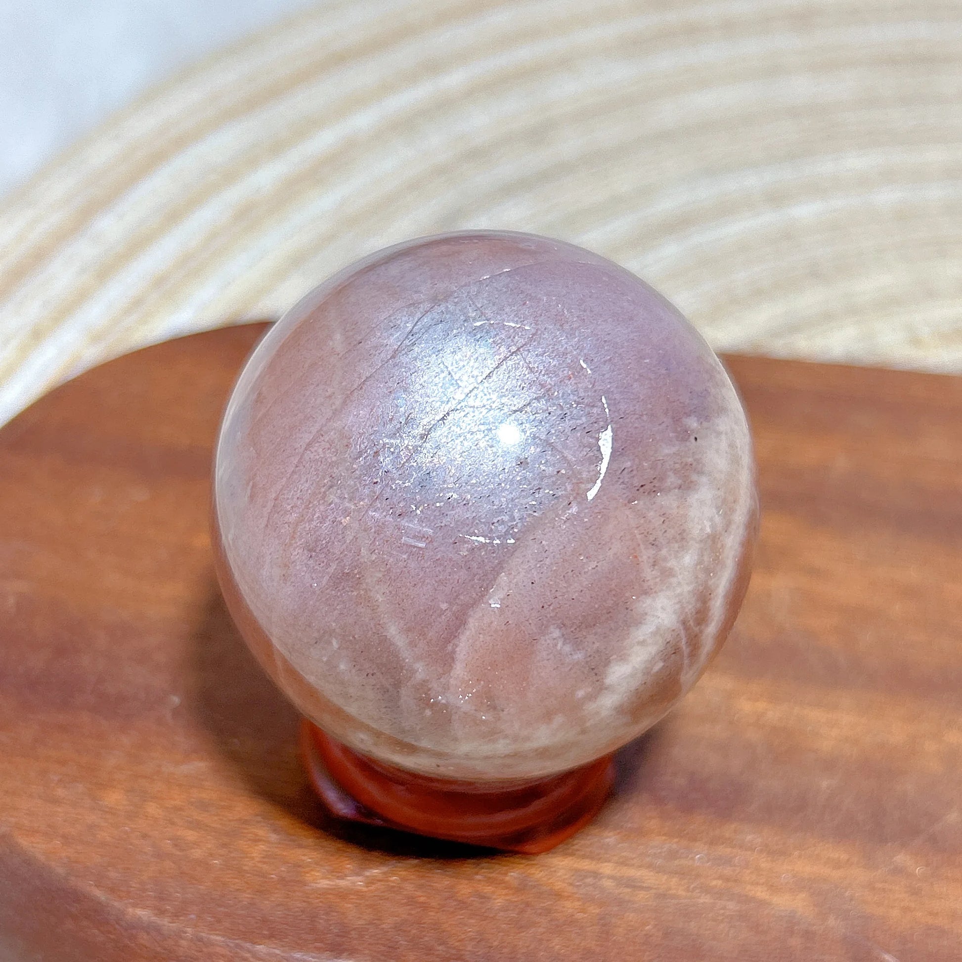 Pink Moonstone Ball-ToShay.org
