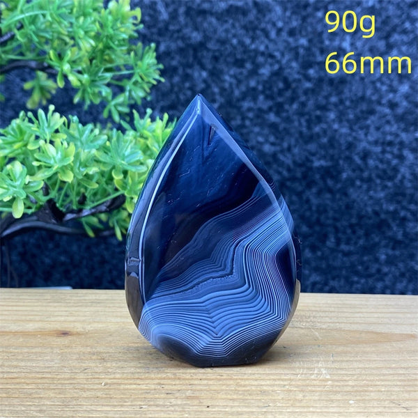 Black Silk Agate Torch-ToShay.org