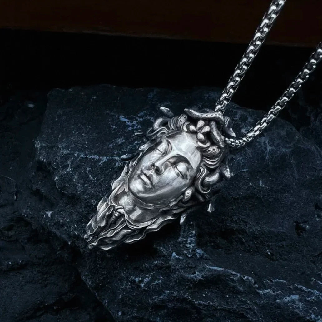 Silver Medusa Pendant-ToShay.org