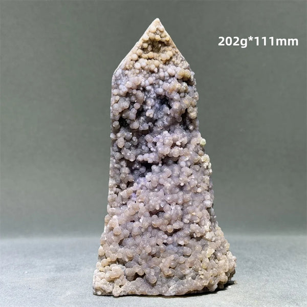 Purple Grape Agate Quartz Tower-ToShay.org