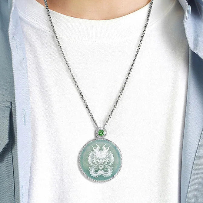 Blue Jadeite Pendant-ToShay.org