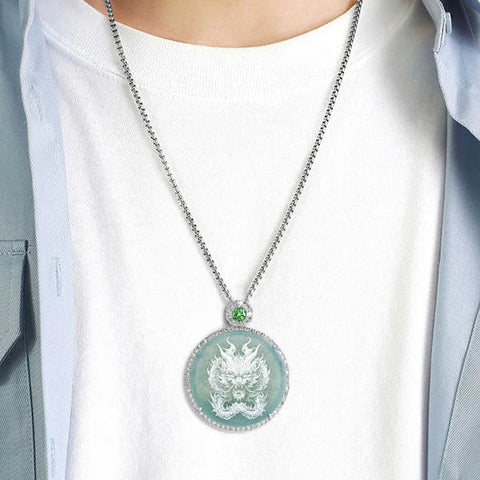 Blue Jadeite Pendant-ToShay.org