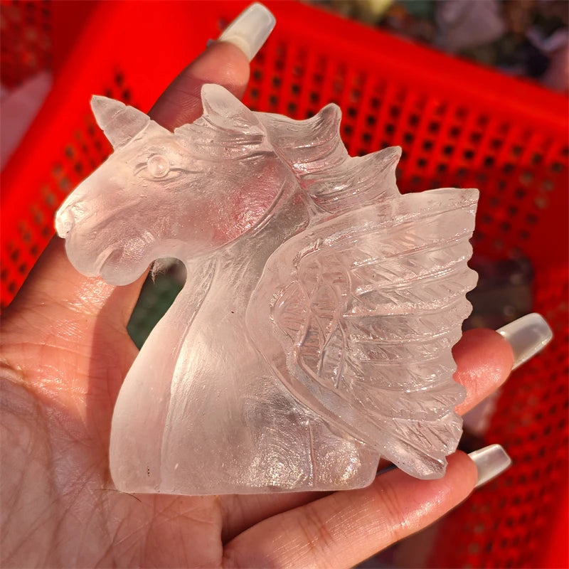 Clear Quartz Unicorn Head-ToShay.org