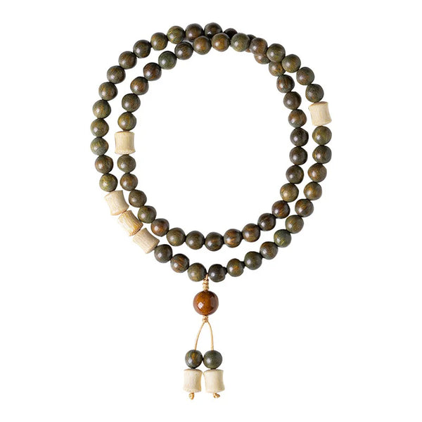 Green Sandalwood Mala Beads-ToShay.org