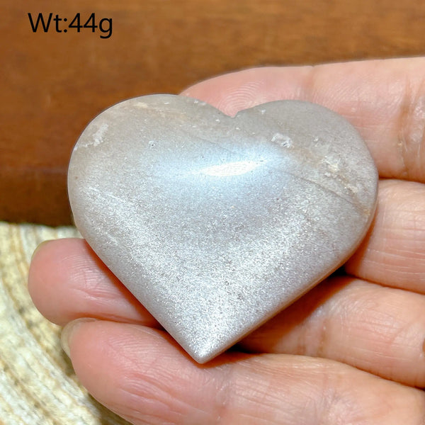 Orange Peach Moonstone Heart-ToShay.org