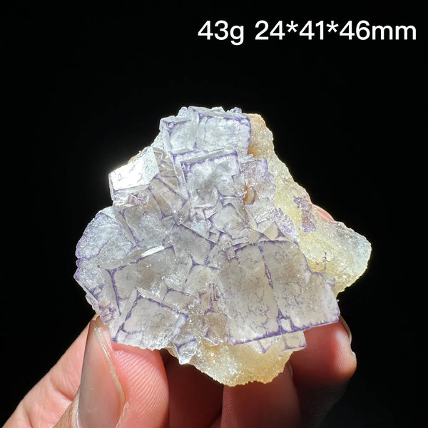 Purple Edge Fluorite Crystal-ToShay.org